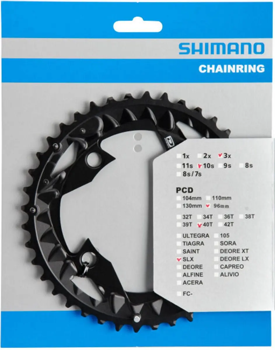 Shimano FC-M612 Kettingblad 30T - 10-speed - Zilver/Zwart