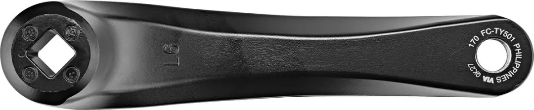 Shimano Tourney FC-TY501 Crankstel 175mm - 3x6 Versnellingen - Zwart - afbeelding 4 van 6