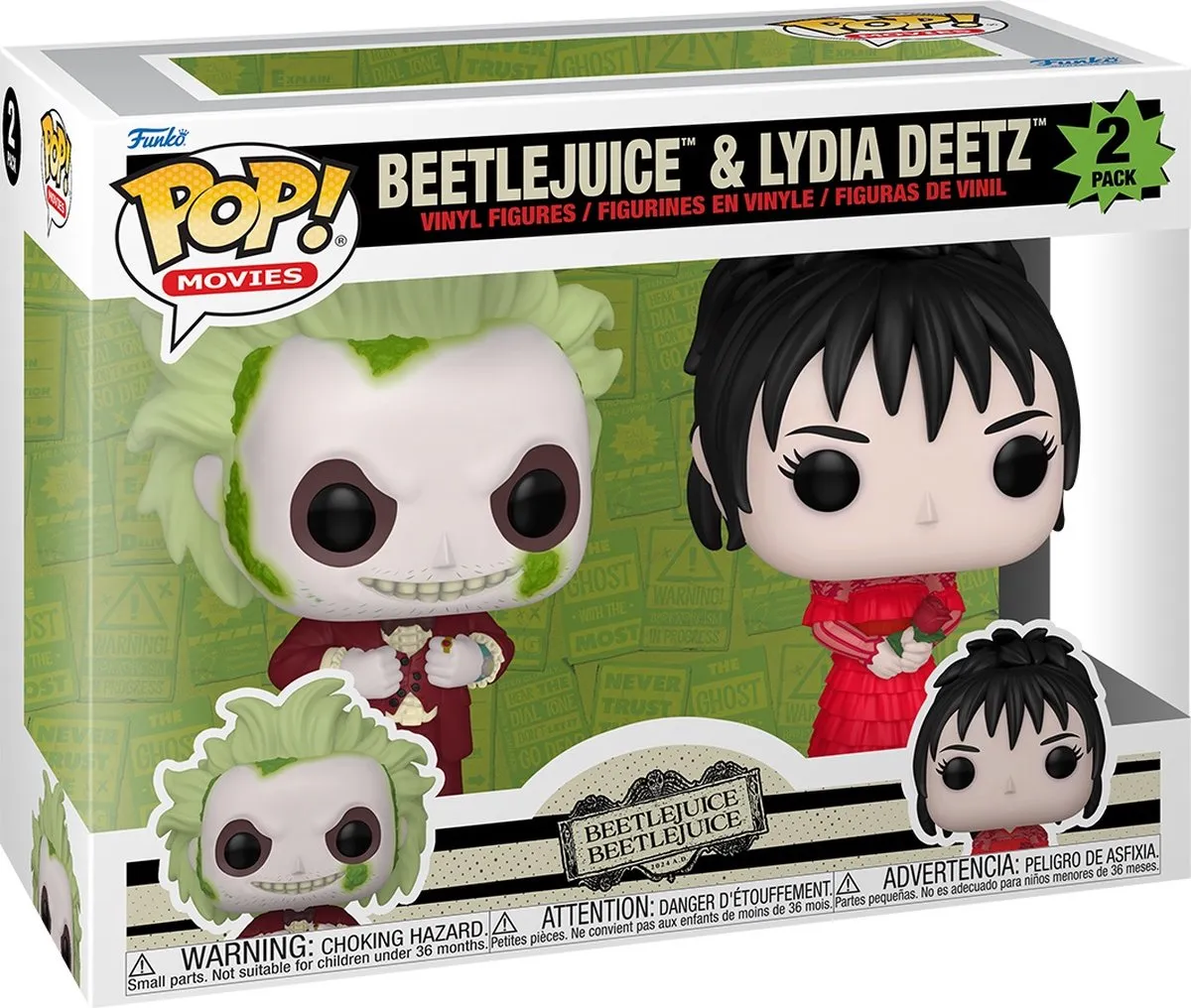 Funko Pop! Movies Beetlejuice & Lydia Deetz 2-Pack - Multi