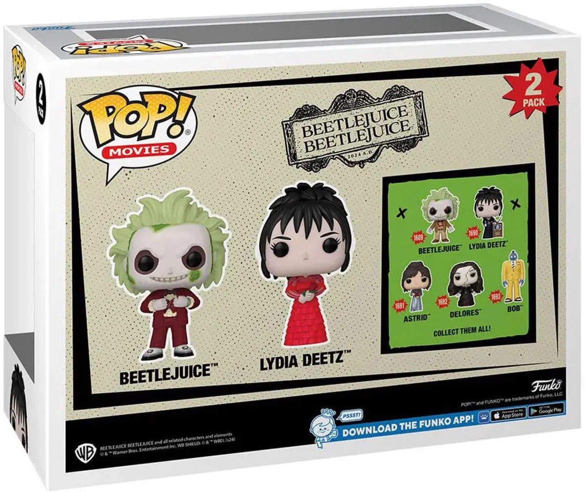 Funko Pop! Movies Beetlejuice & Lydia Deetz 2-Pack - Multi