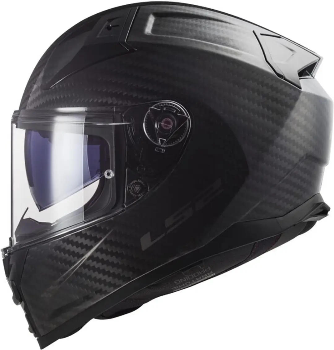 LS2 FF811 Vector II Gloss Carbon Integraalhelm - XS