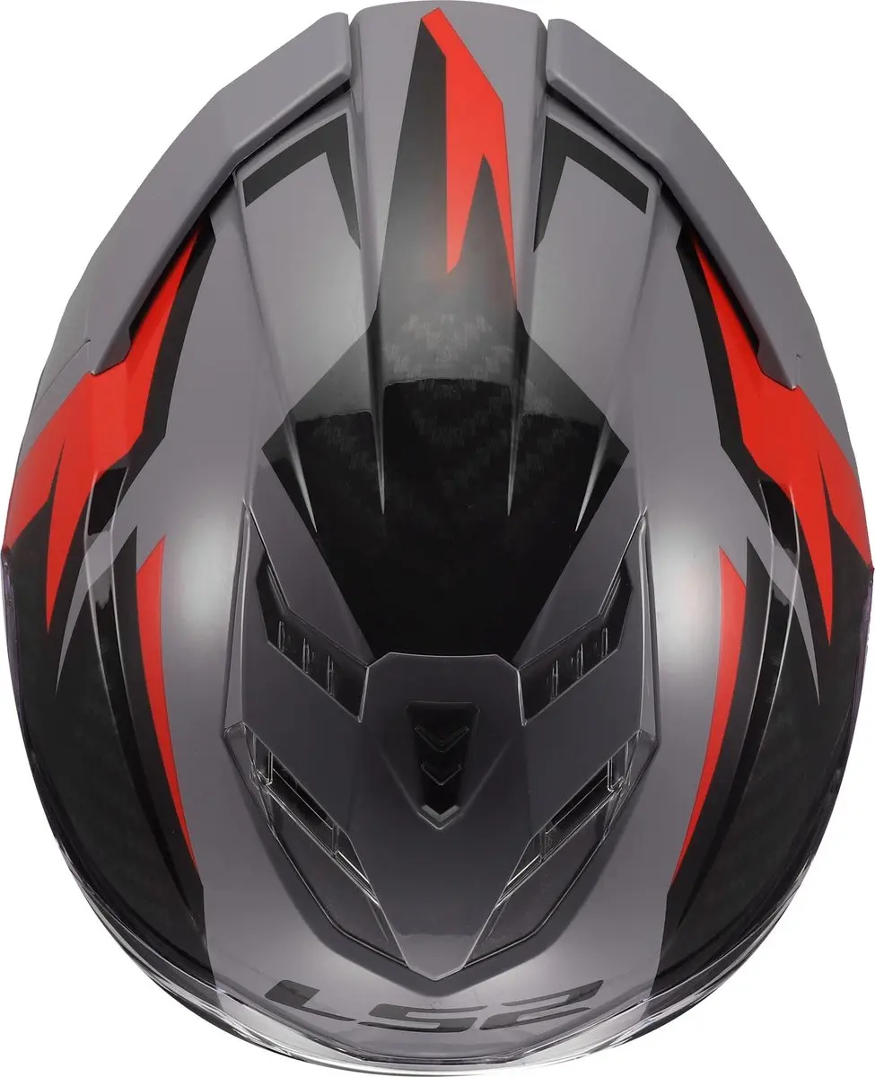 LS2 FF818 Storm III Dynamo Helm - XS Grijs/rood