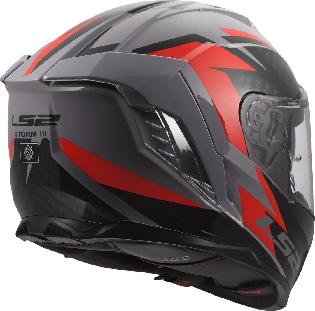 LS2 FF818 Storm III Dynamo Helm - XS Grijs/rood