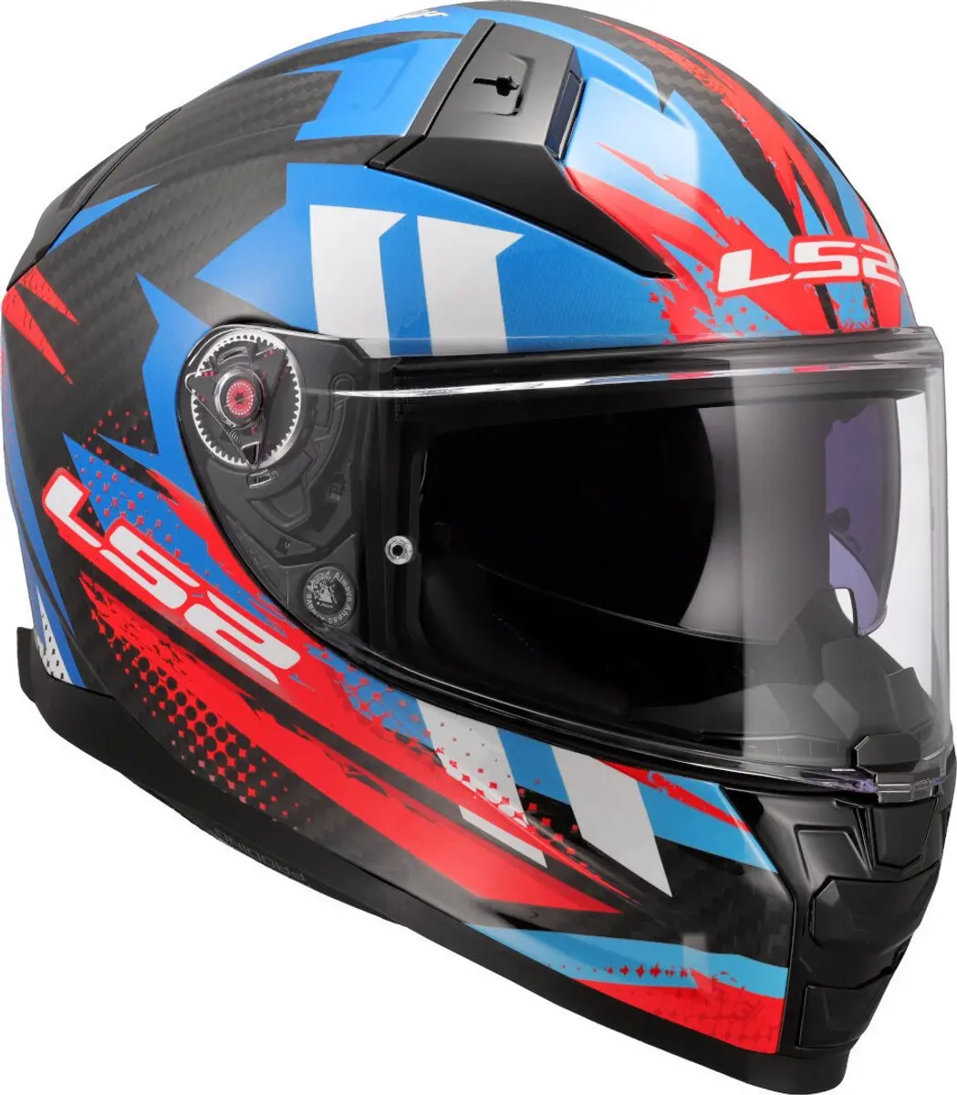 LS2 FF811 Vector II C Tantic Helm - XXS - Blauw/Rood