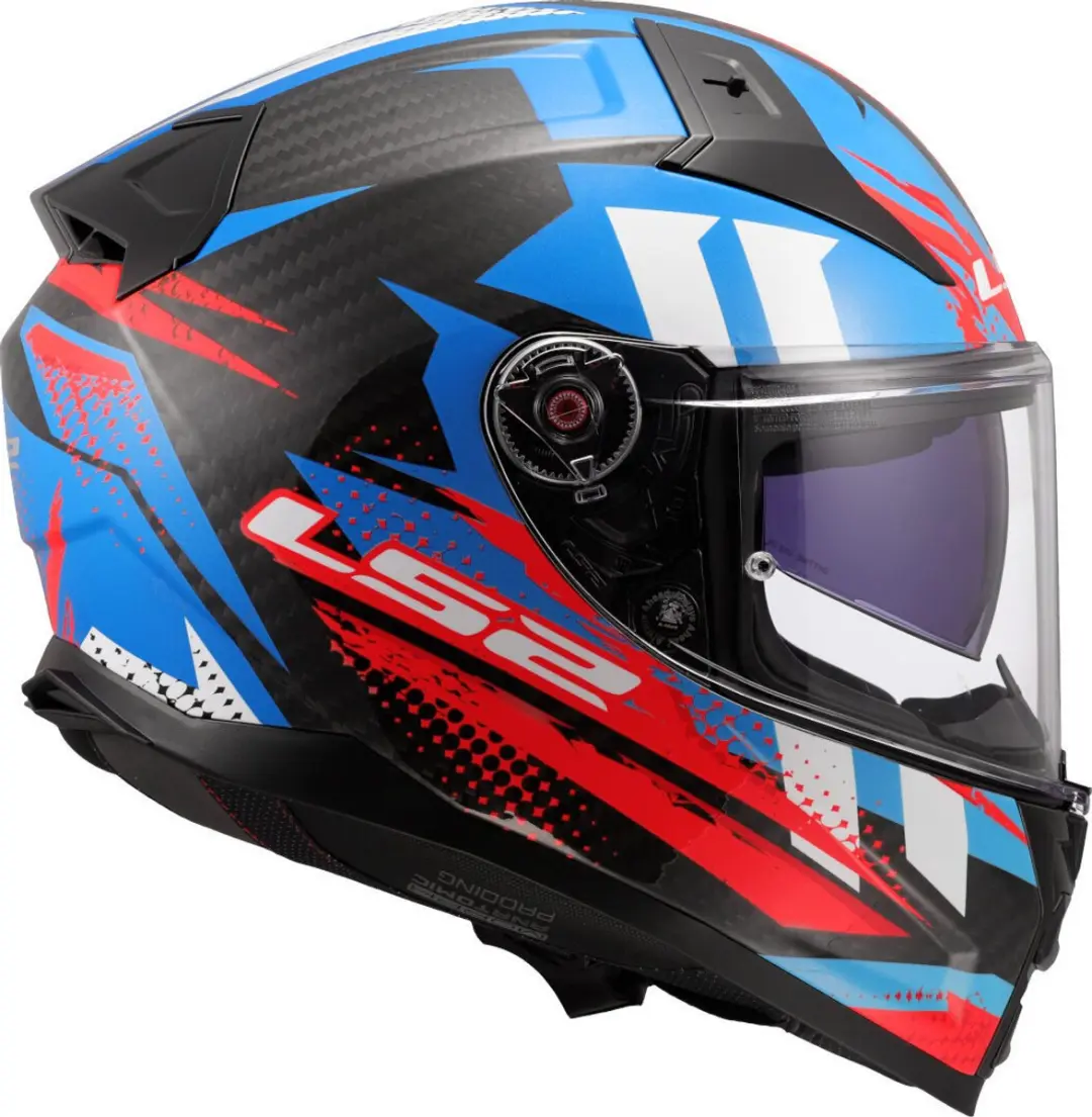 LS2 FF811 Vector II C Tantic Helm - XXS - Blauw/Rood