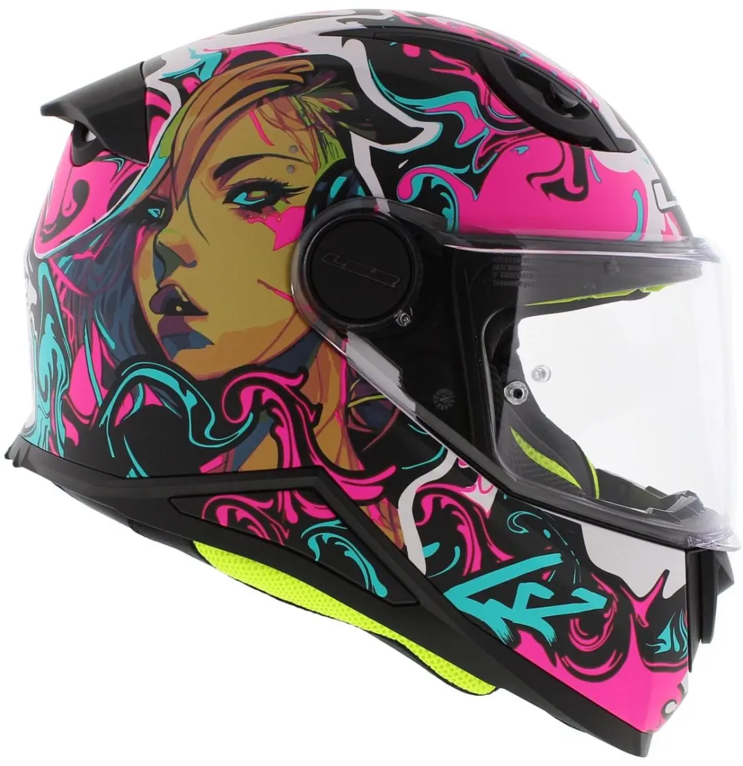 LS2 FF812 Kid Cyberg Kinderhelm - Maat S - Paars/Cyaan