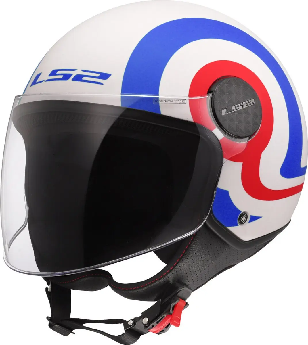 LS2 OF558 Sphere Lux II Urby Wit Blauw Rood 06 Jethelm