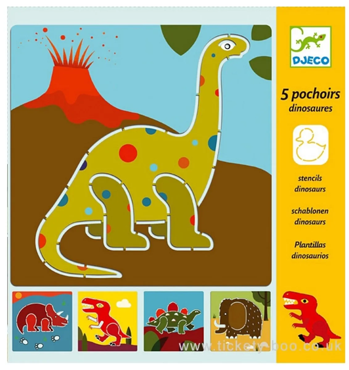 Djeco Sjablonenset Dino