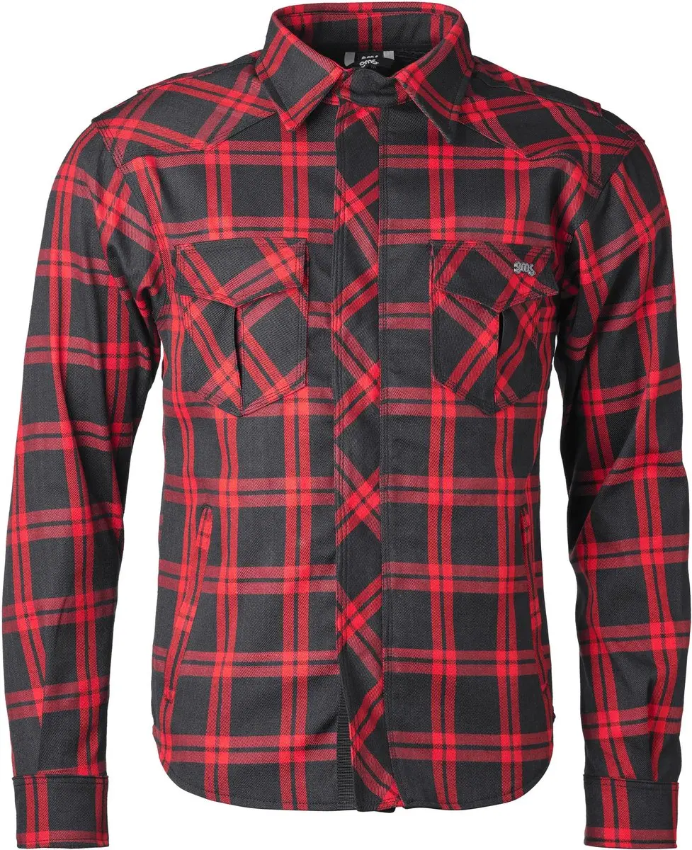 GMS Jaguar Neo Motorshirt Zwart/Rood 7XL