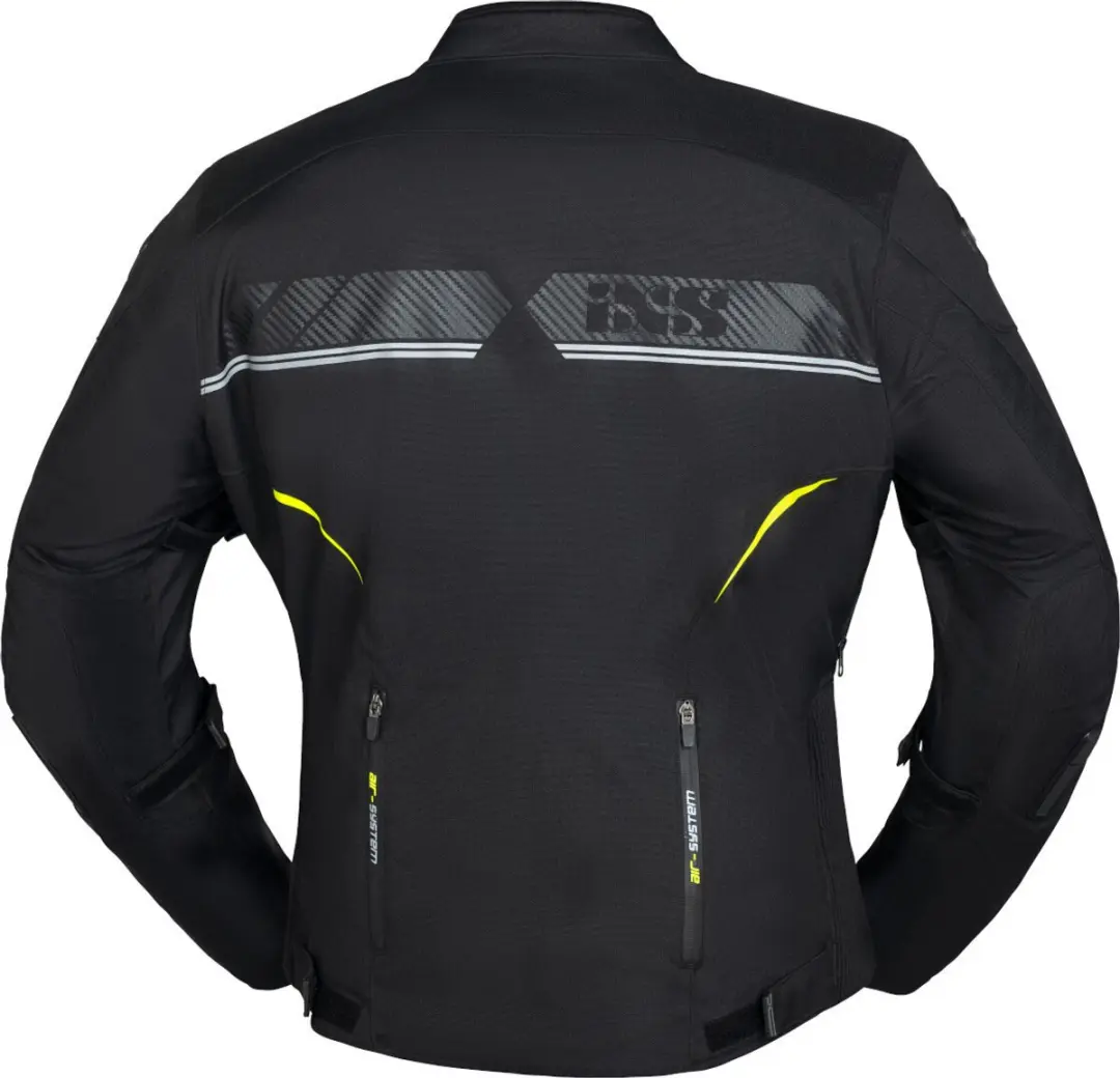 iXS Black Panther-ST Textiele Motorjas - Zwart/Fluor Geel - afbeelding 6 van 6