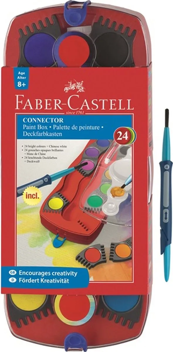 Faber-Castell Connector Paint Box 24 Stuks - Multicolor