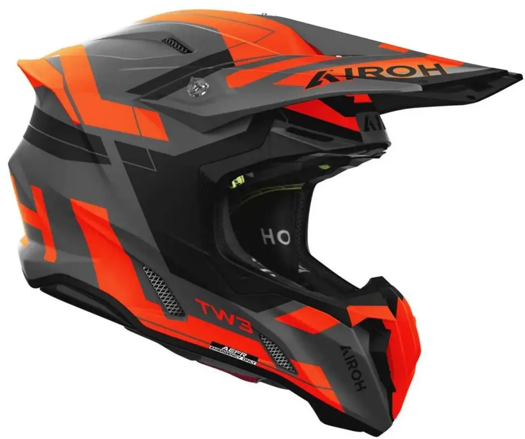 Airoh Twist 3 Dynasty Motocrosshelm XS - Wit/Blauw/Geel