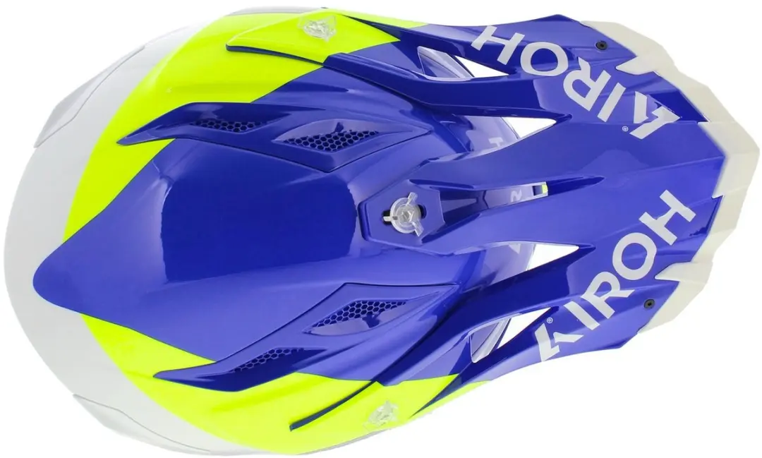 Airoh Aviator Ace 2 Shield Motocrosshelm M - Blauw/Wit/Neon