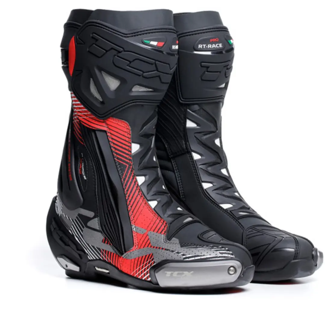 TCX RT-Race Pro Air Zwart Rood Wit Motorschoenen