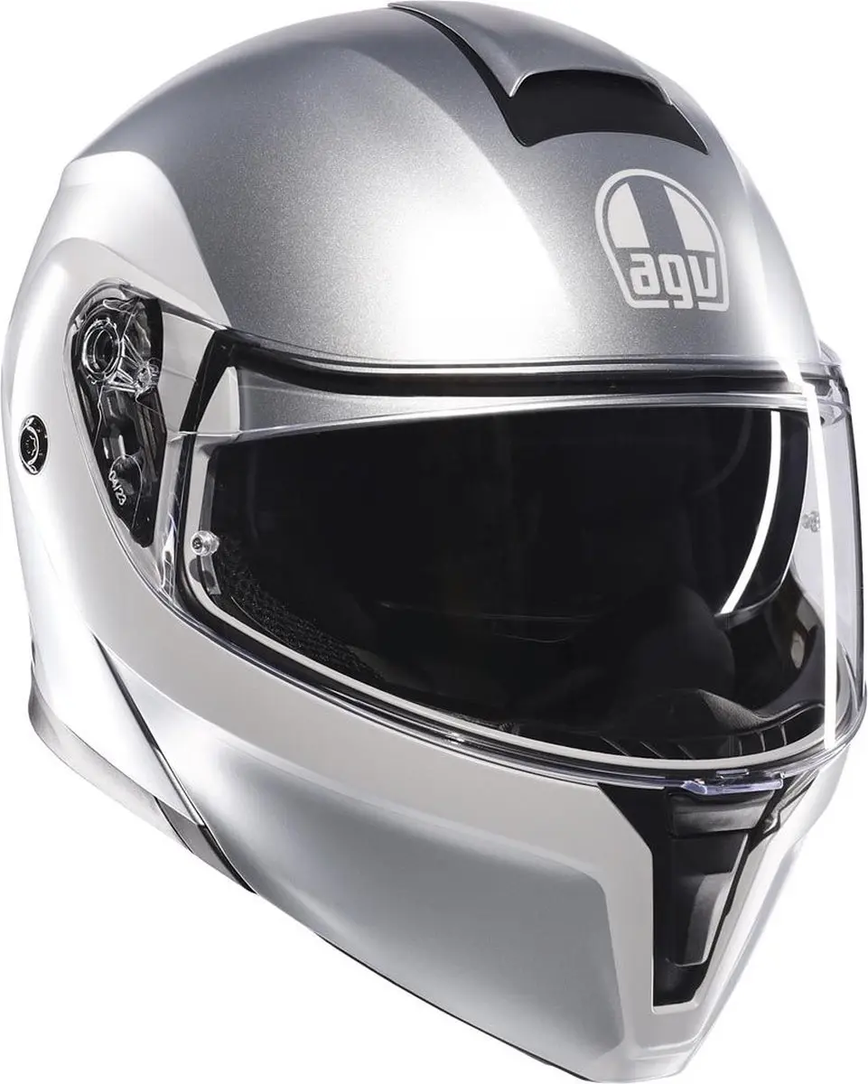 AGV Streetmodular systeemhelm Levico licht grijs zilver M