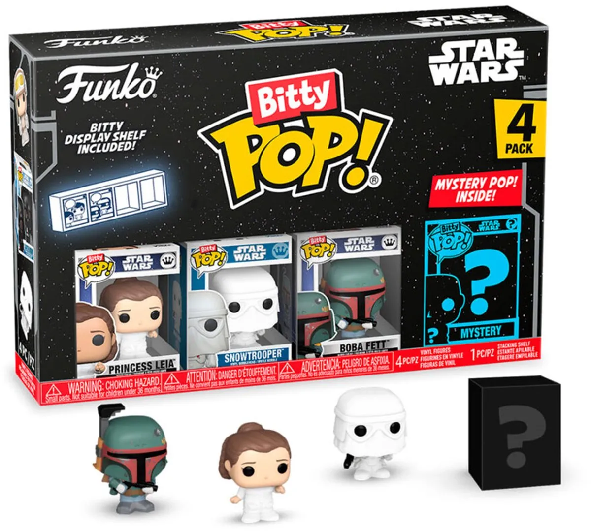 Funko Bitty Pop Star Wars Leia 4PK - Multicolor