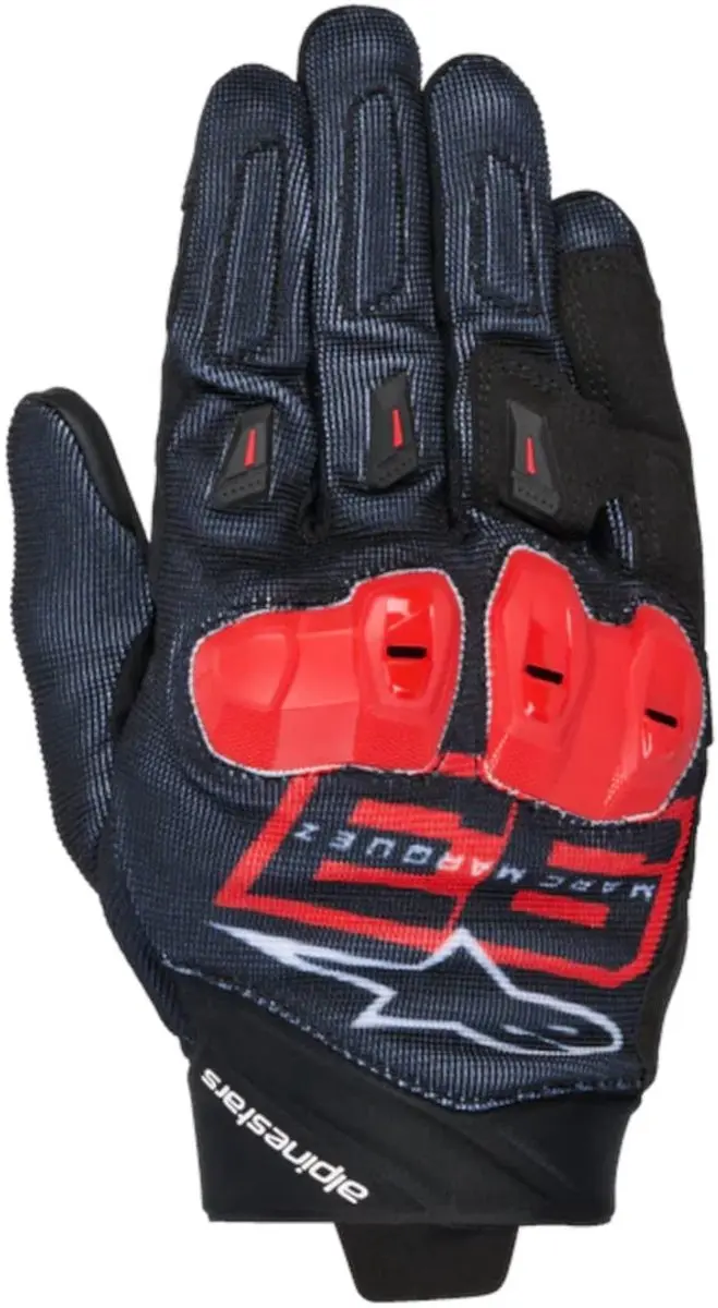 Alpinestars MM93 SPX 1 Motorfiets Handschoenen - Zwart/wit/blauw S - afbeelding 4 van 6