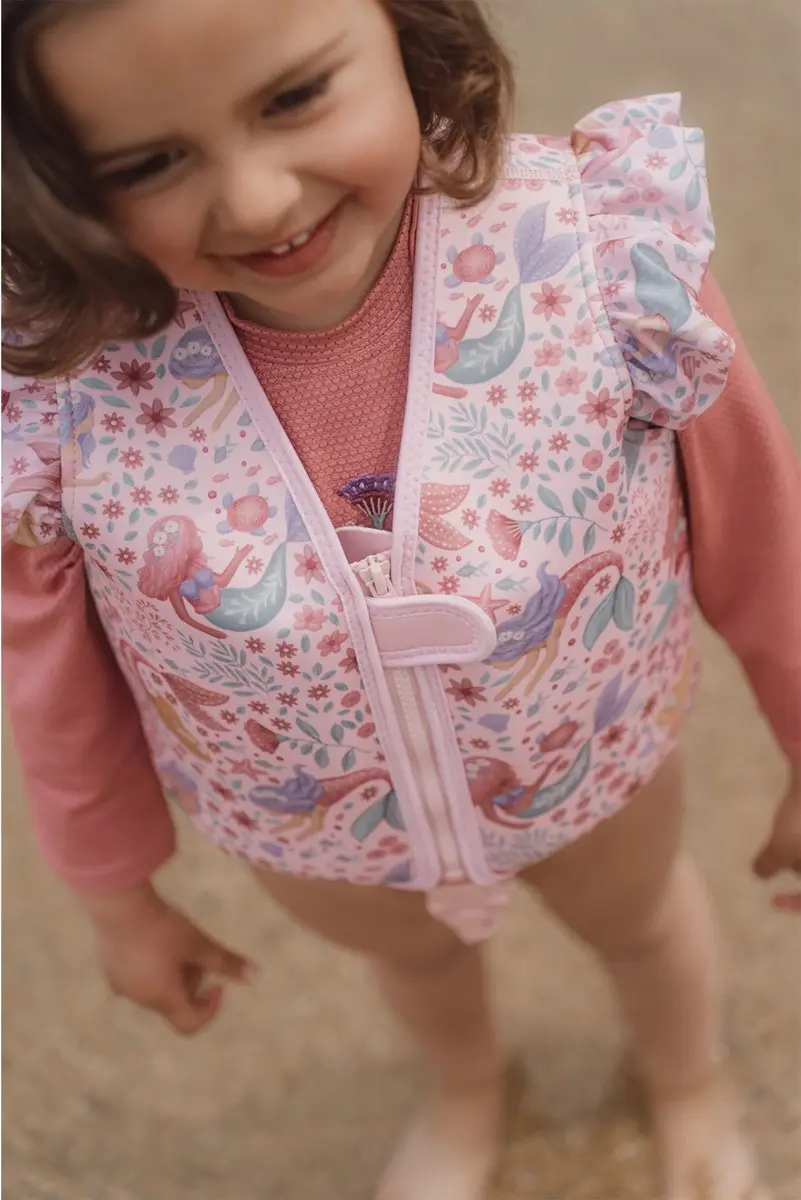 Little Dutch Dreamy Mermaid Zwemvest - Roze