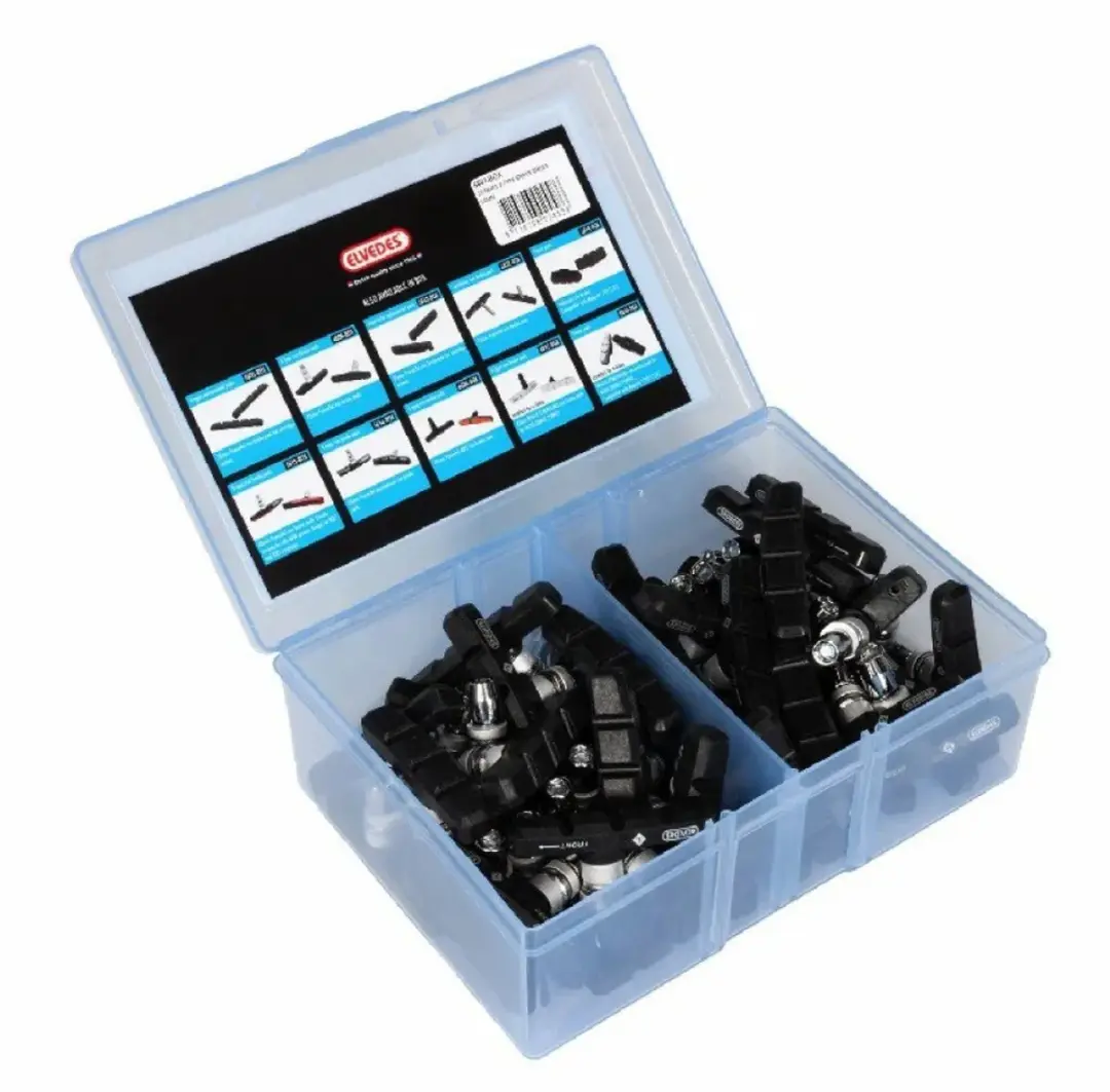 Elvedes V-type Velgremblokjes 60mm - Werkplaatsdoos - 25 Paar