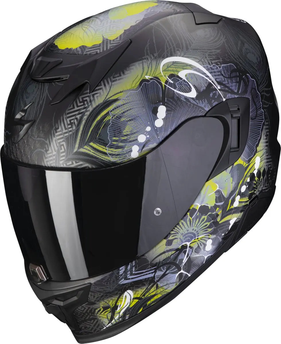 Scorpion Exo-520 Evo Air Melrose Mat Zwart-Geel Integraalhelm S