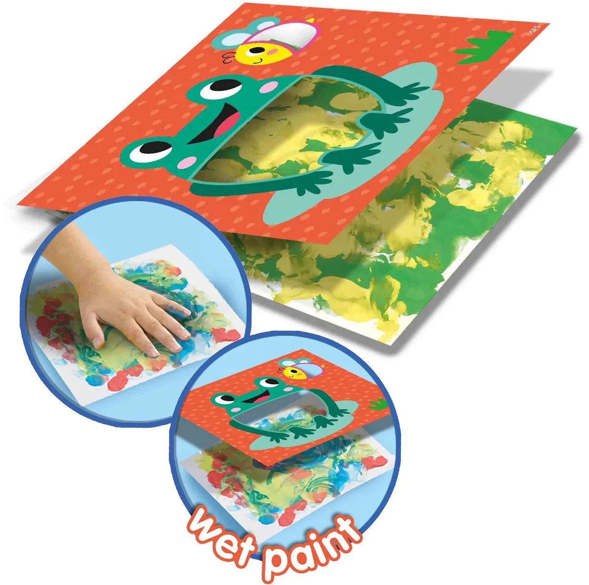 SES Creative Eco Vingerverfkaarten - 8 Stuks