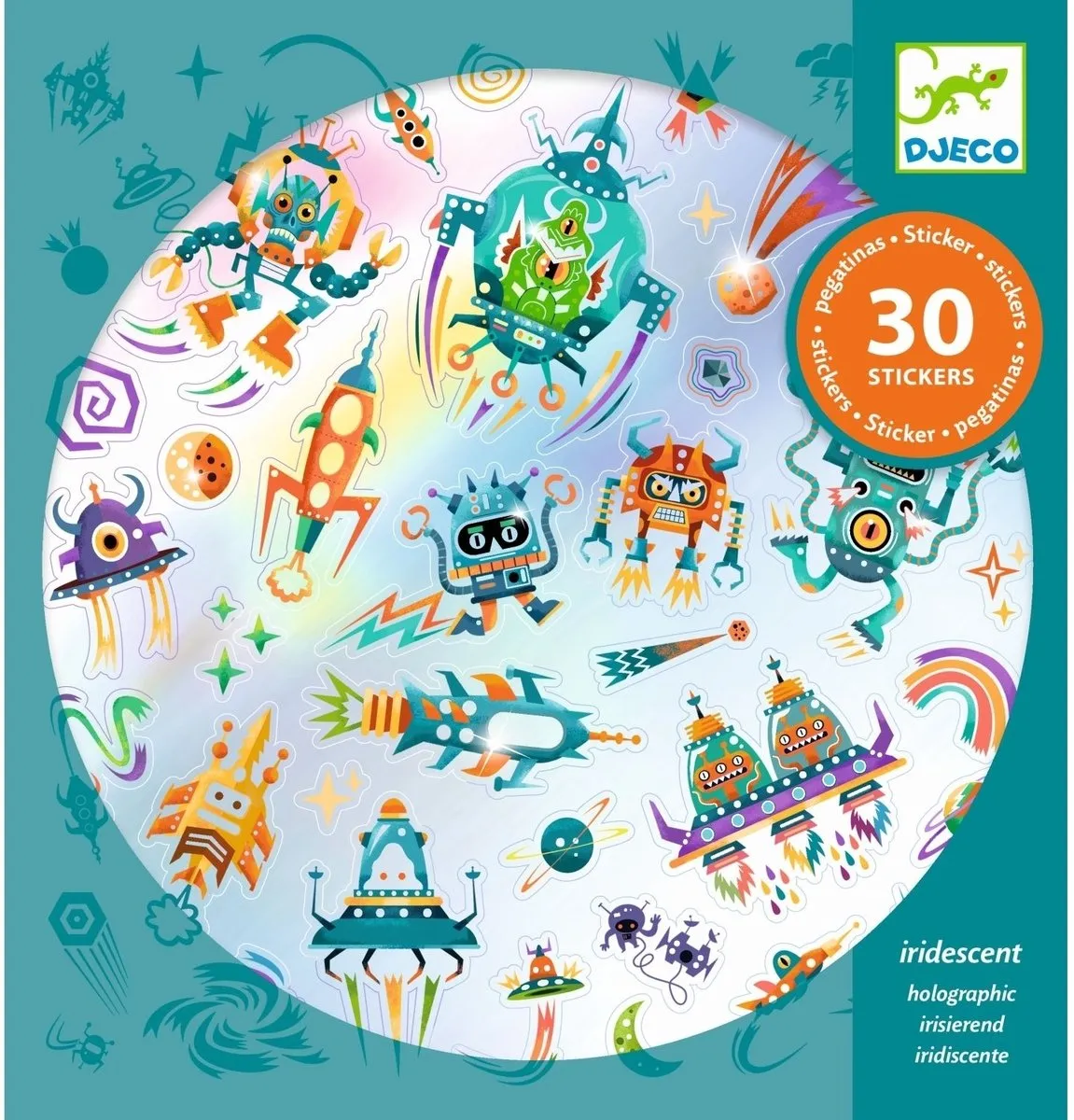 Djeco Blinkende Stickers Ruimte