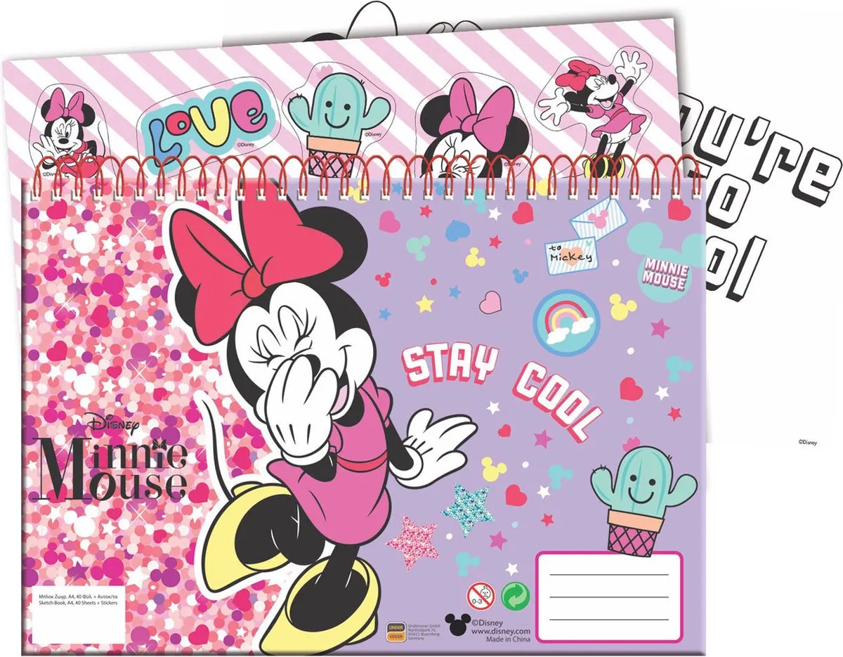 Disney Minnie Mouse Schetsboek A4 Multicolor