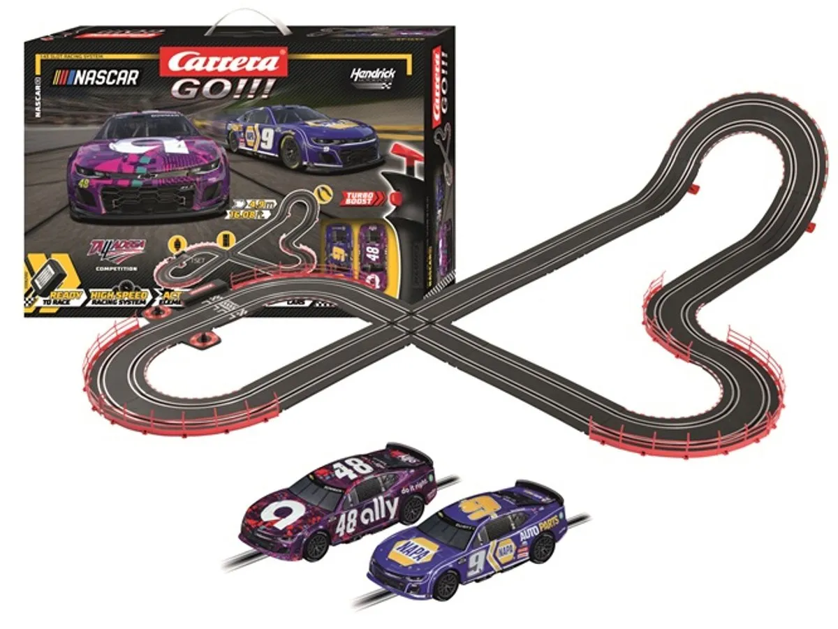 Carrera Go!!! Nascar 4.9 Camaro NextGen ZL1 Chase Elliott vs. Alex Bowman 4,9m
