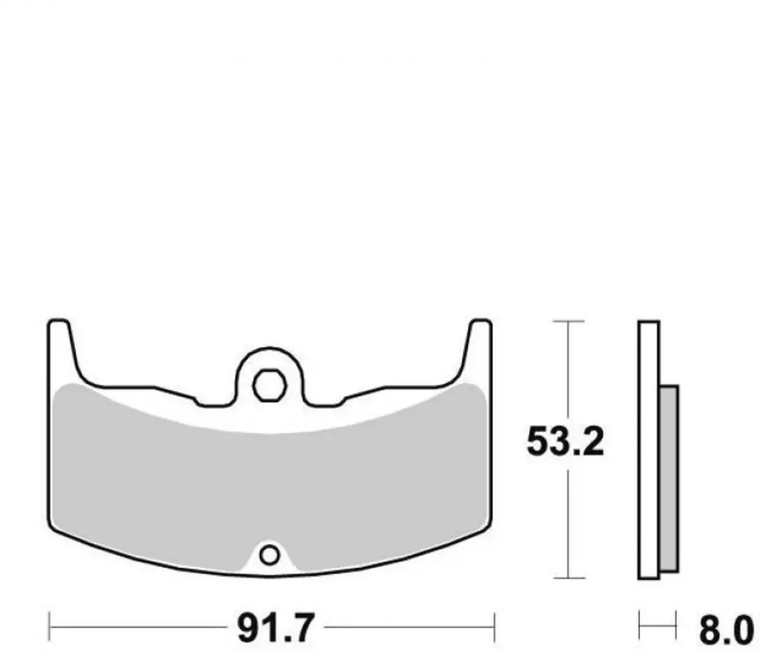 Plaquette de frein AV ceramique SBS pour moto Honda 550 Cbx F / F2 552HF Neuf