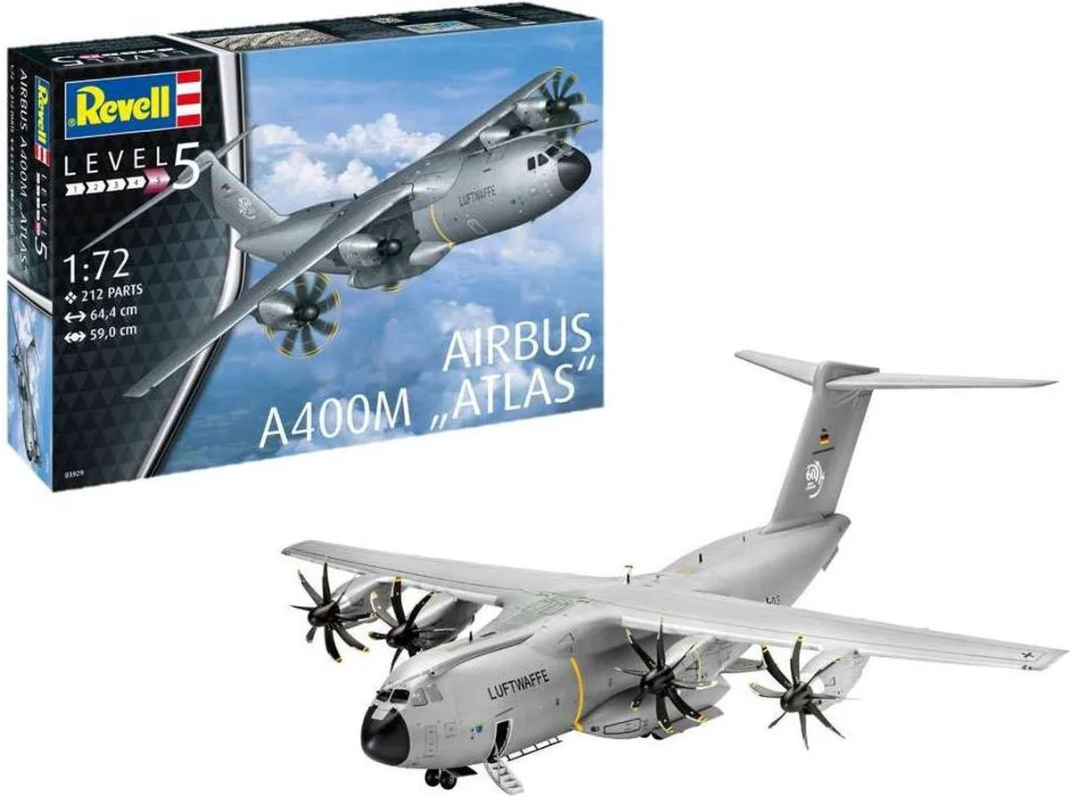 Revell 03929 Airbus A400M Luftwaffe Modelbouwpakket 1:72 - Multi