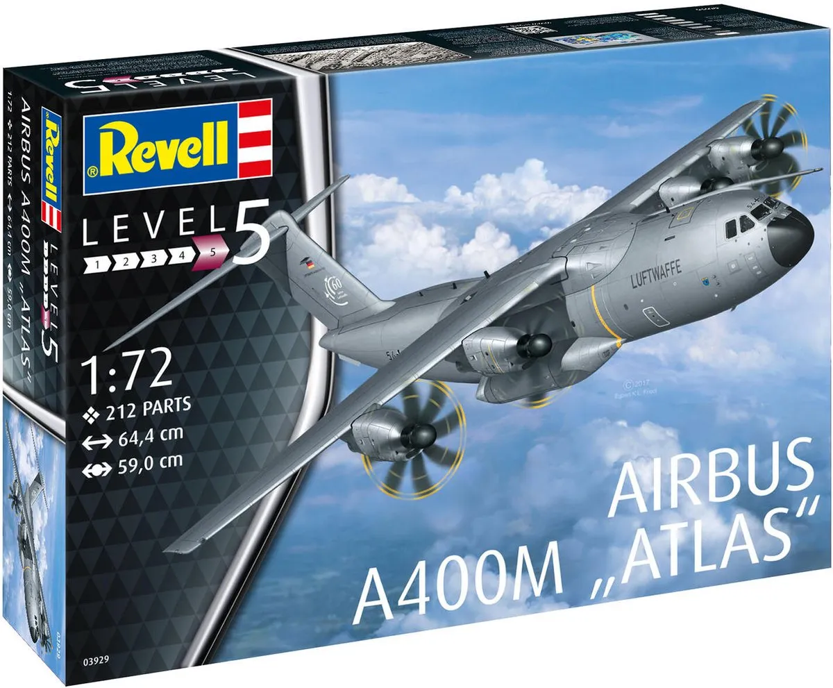Revell 03929 Airbus A400M Luftwaffe Modelbouwpakket 1:72