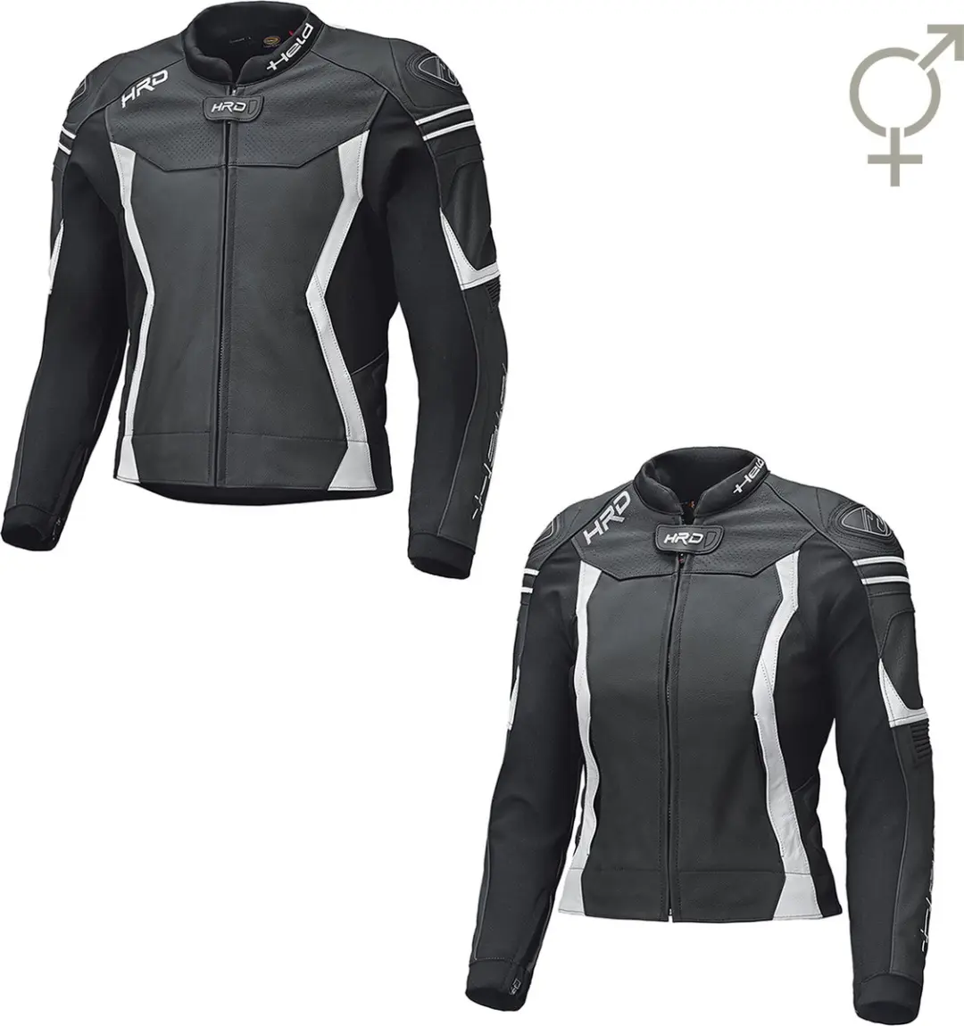Held Street 3.0 Dames Zwart Wit Leren Motorjas