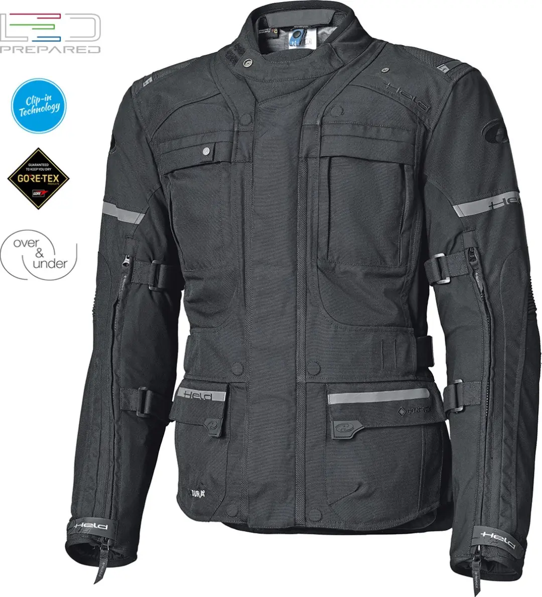 Held Carese Evo Gore-Tex Touring Jas Zwart