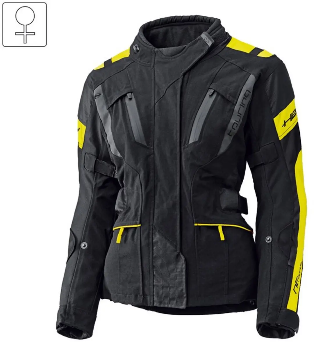 Held 4-Touring II Touring Jas Zwart Neon Geel