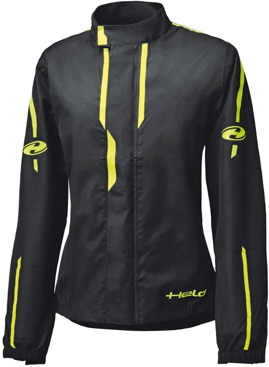 Held Rainstorm Top Dames Zwart Neon Regenjas