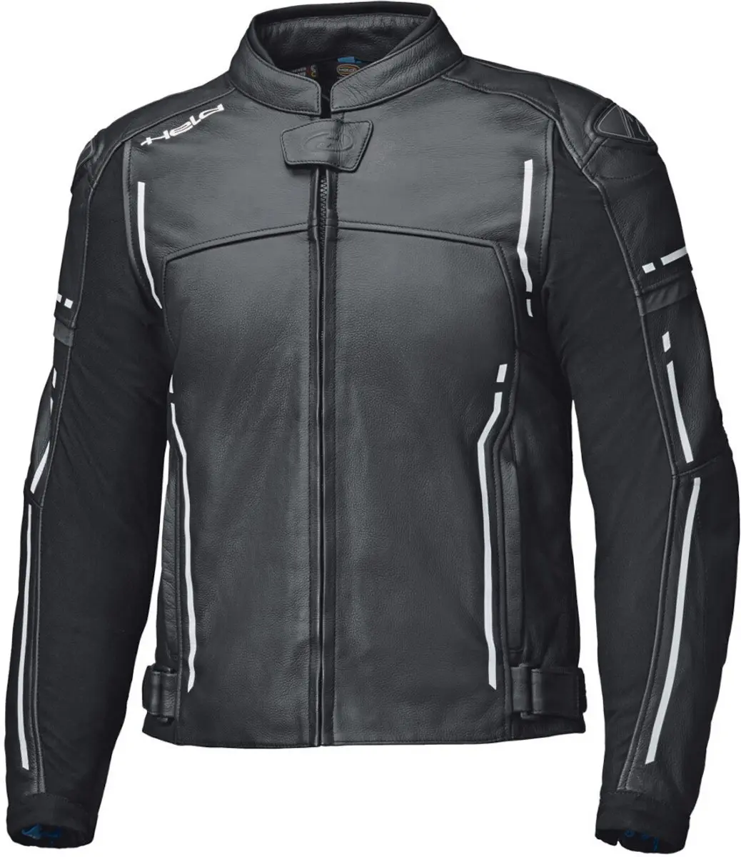 Held Torver Top Zwart Wit Leren Motorjas