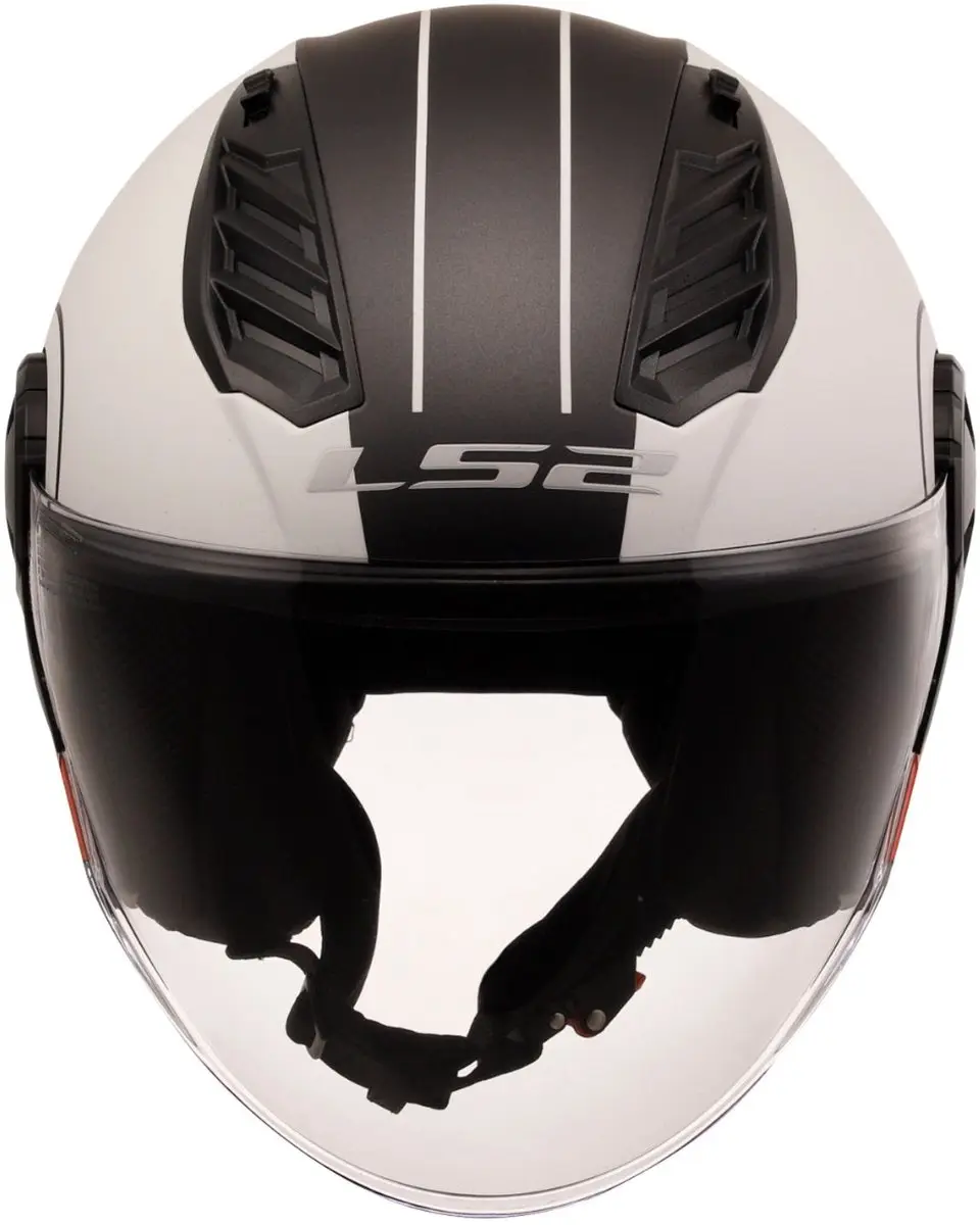 LS2 OF616 Airflow II Jethelm - L - Zwart/Rood/Wit
