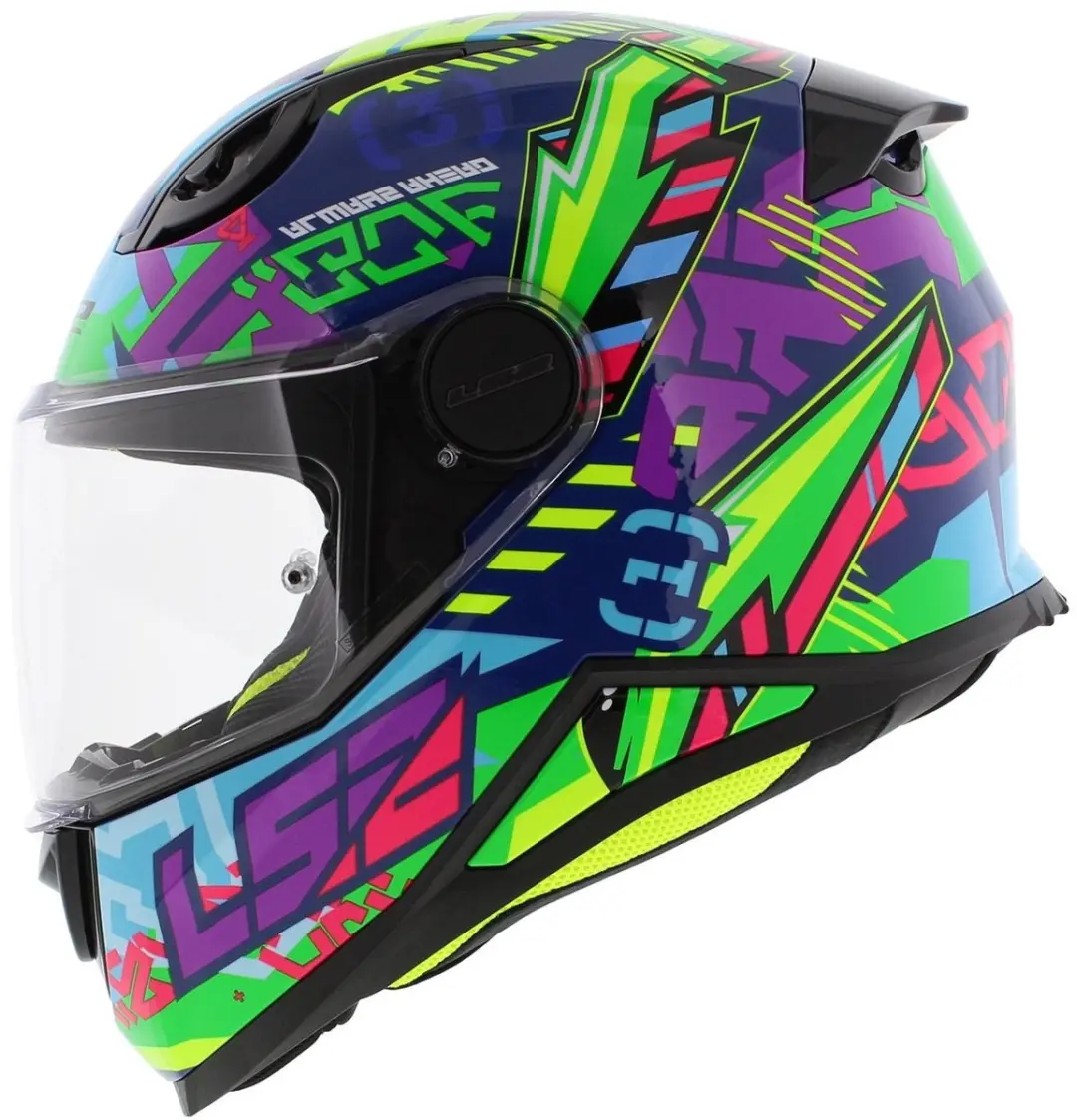 LS2 FF812 Kid Svent Integraalhelm - Maat M - Blauw Groen