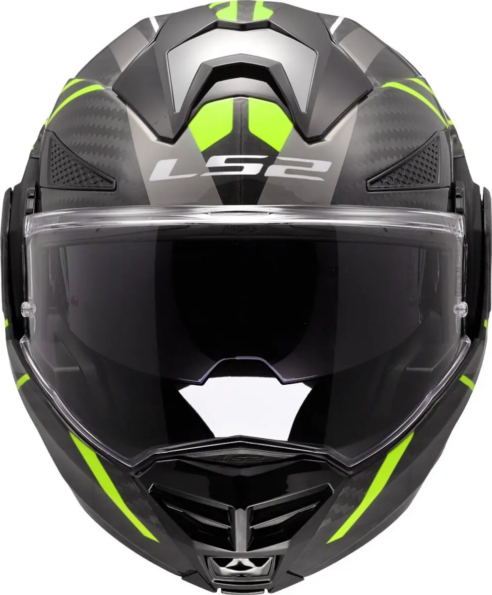 LS2 FF901 Advant X C Future II H-V Systeemhelm - Maat M - Geel