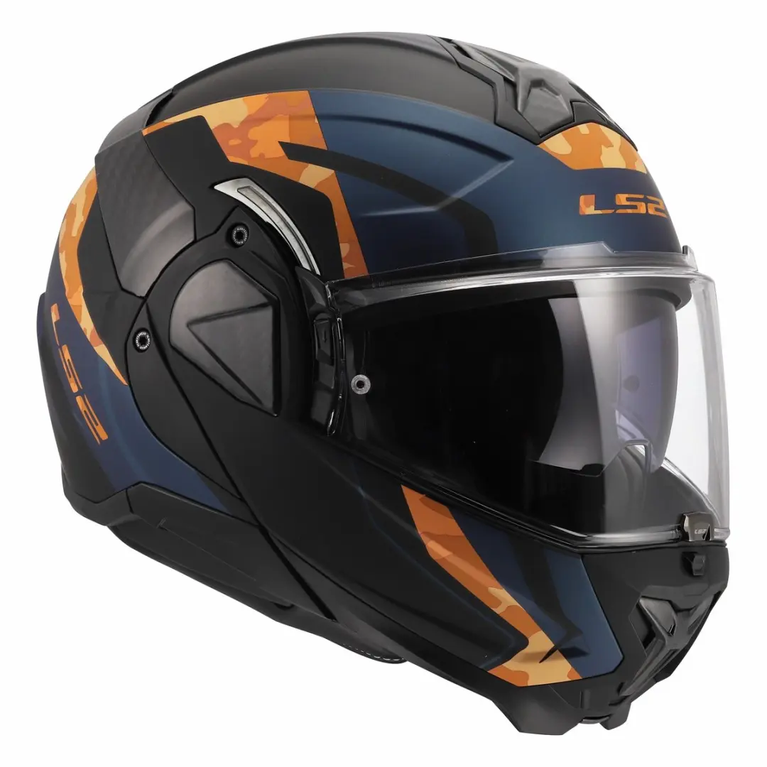 LS2 Helm Advant II FF910 - 3XL - Zwart/Oranje