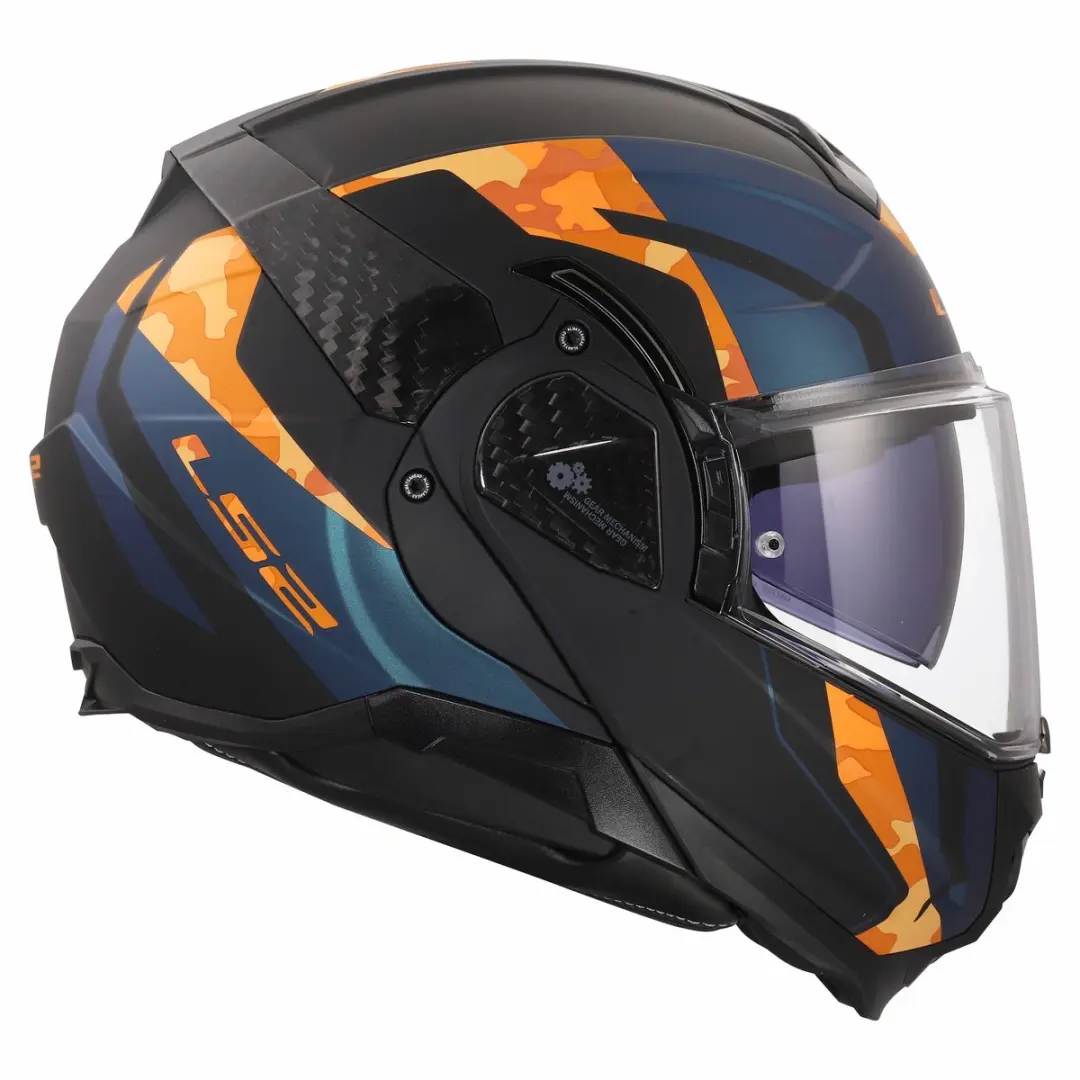 LS2 Helm Advant II FF910 - 3XL - Zwart/Oranje