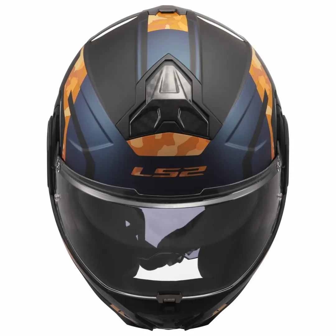 LS2 Helm Advant II FF910 - 3XL - Zwart/Oranje