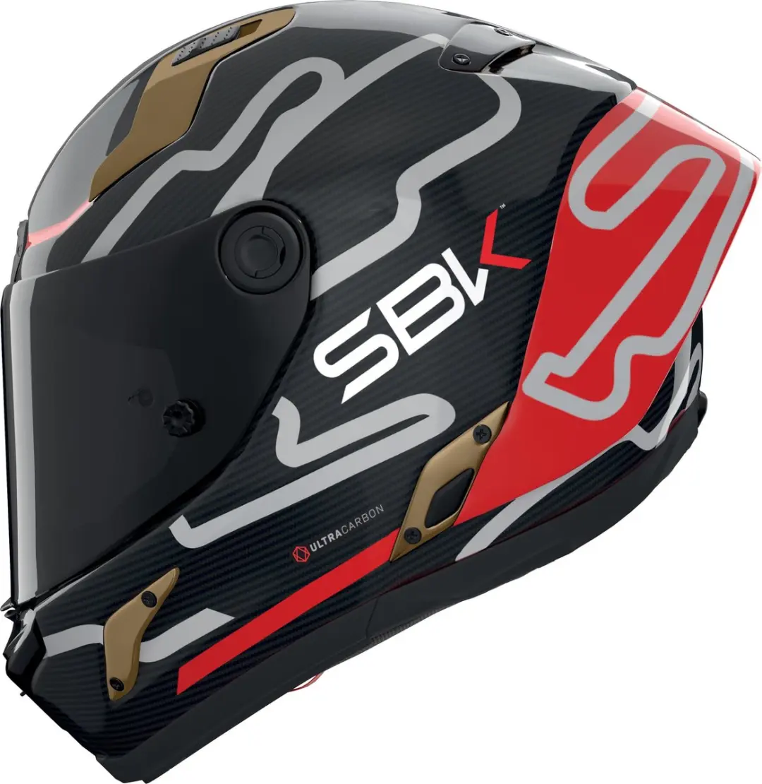 Nolan X-804 RS Ultra Carbon Helm - M - Grijs/Rood - afbeelding 6 van 6