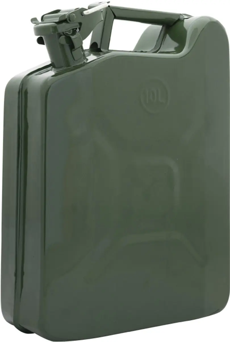Jerrycan metaal 10 liter gevaarlijke vloeistoffen