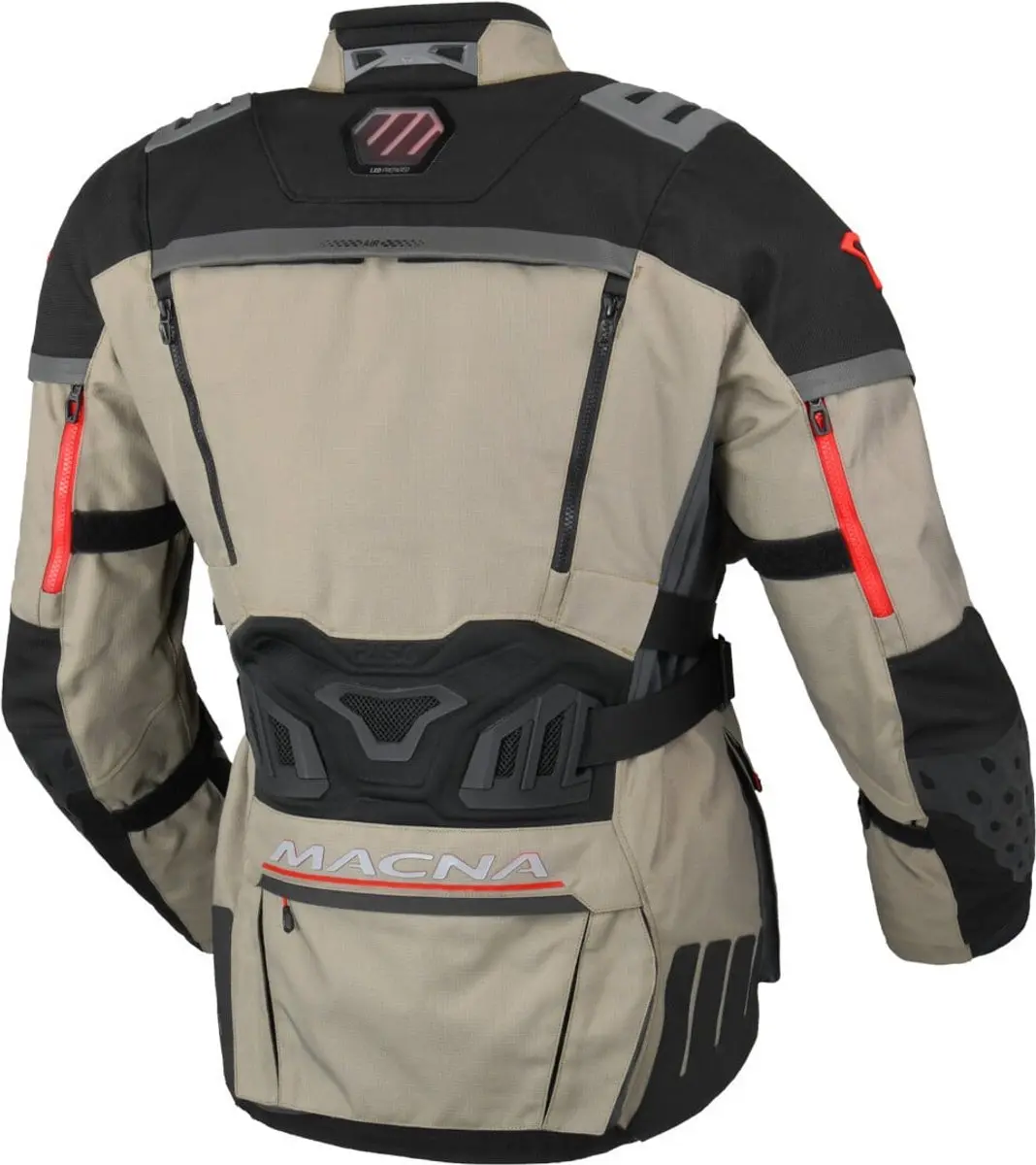 Macna Chieftane Motorjas - Zwart/Zand M - afbeelding 2 van 6