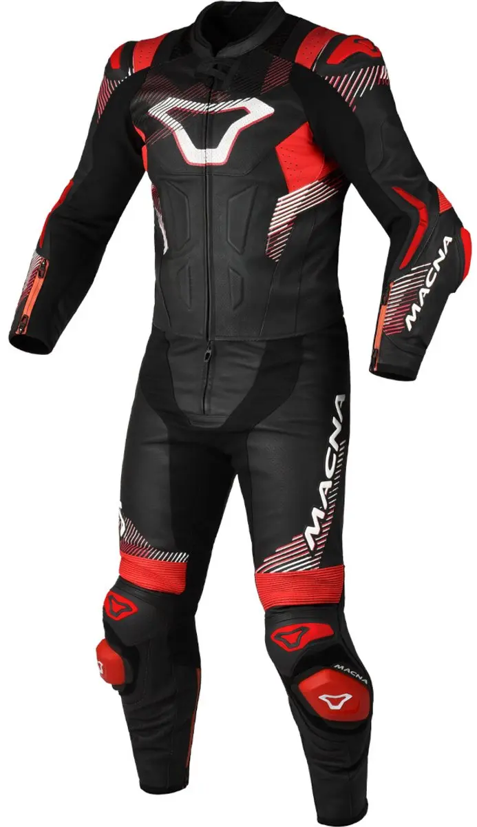 Macna Armadyl Geperforeerd tweedelig motorfiets lederen pak -