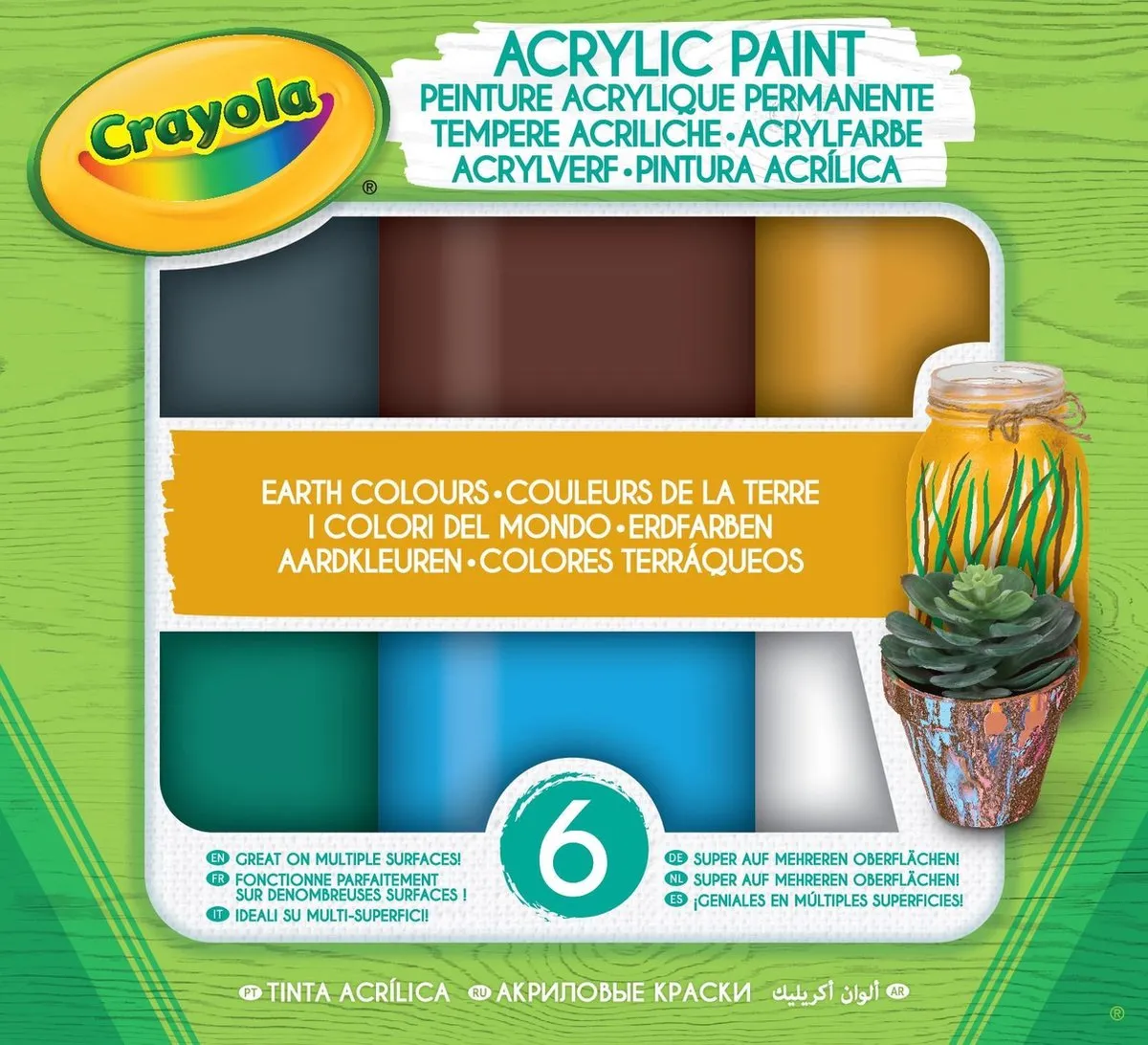Crayola Acrylverf Aarde tinten