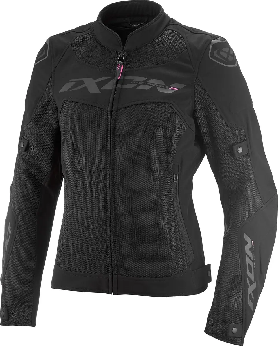 IXON Meteor 31 Dames Motorjas - Zwart/Wit/Rood - M