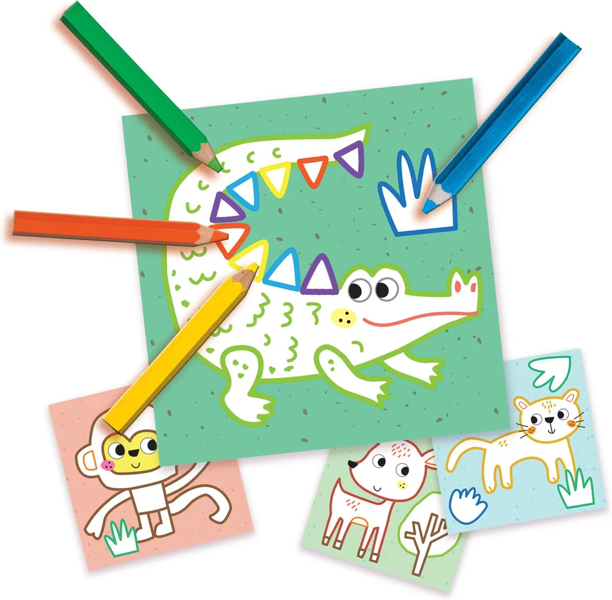 SES Creative My First 3-in-1 Knutselset - Vingerverf & Potloden - 3 Kleuren