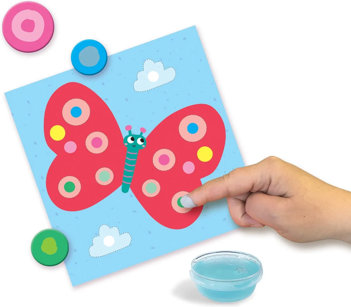 SES Creative My First 3-in-1 Knutselset - Vingerverf & Potloden - 3 Kleuren